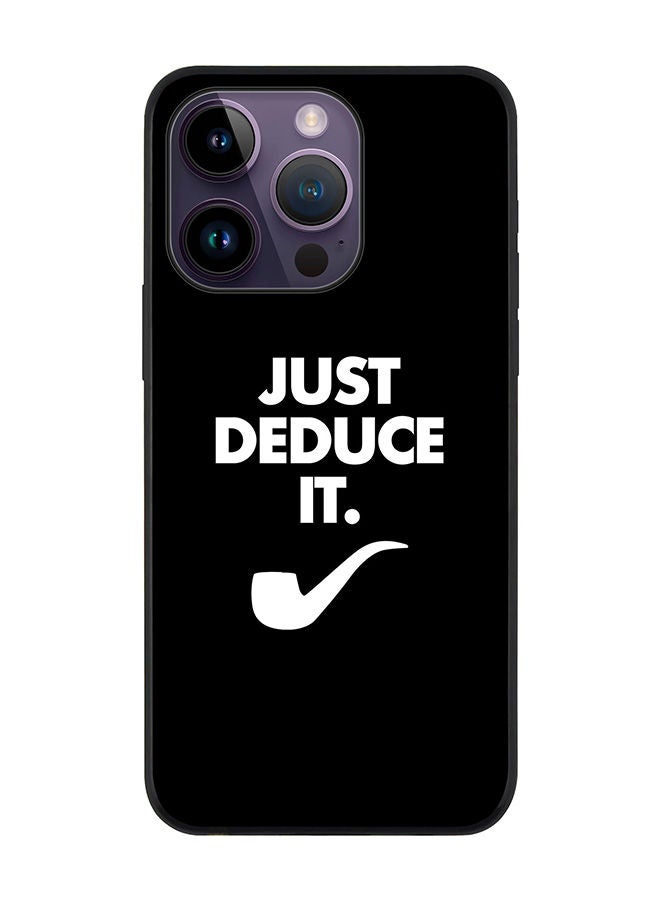 Stylizedd Rugged Black edge case for Apple iPhone 14 Pro Slim fit Soft Case Flexible Rubber Edges Anti Drop TPU Gel Thin Cover - Just deduce it - Image 1