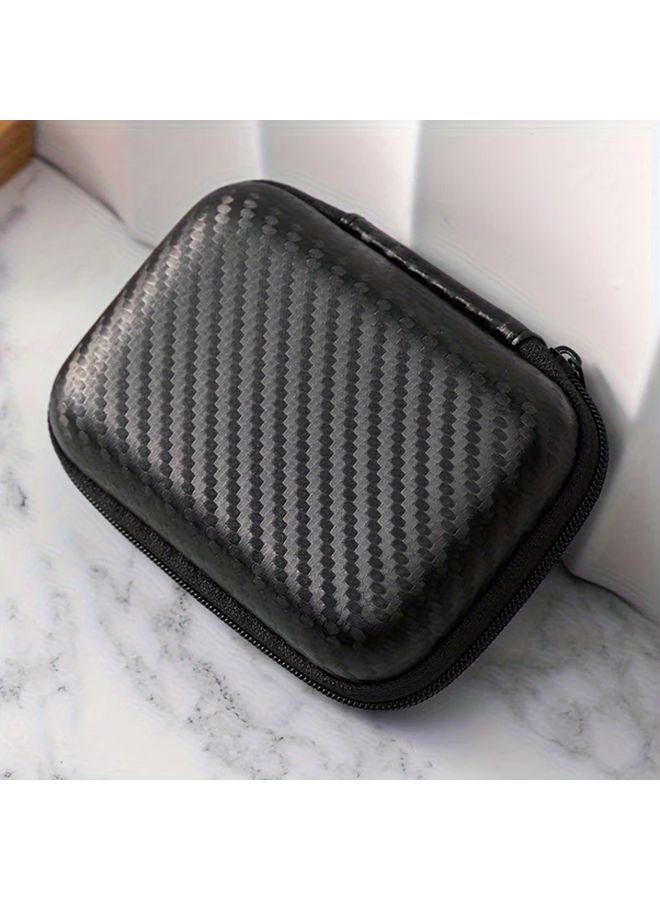 1pc Black EVA Headphone Power Bank Storage Case Lightweight Scratch Resistant Portable Charger Protector - Image 5