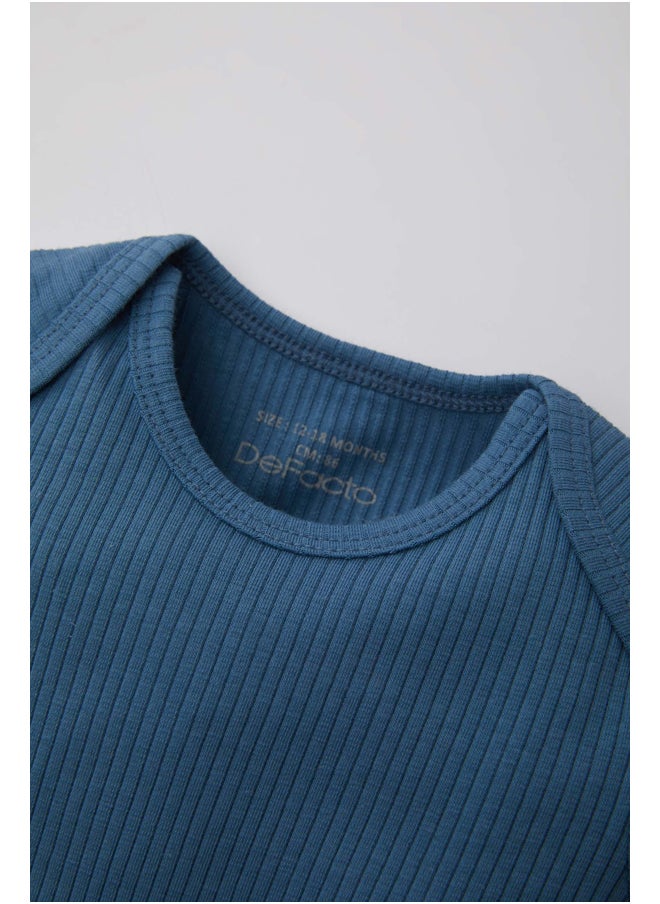 DeFacto - Babyboy Regular Fit Bike Neck Long Sleeve New Born Knitted Set -2 Pieces - Image 1