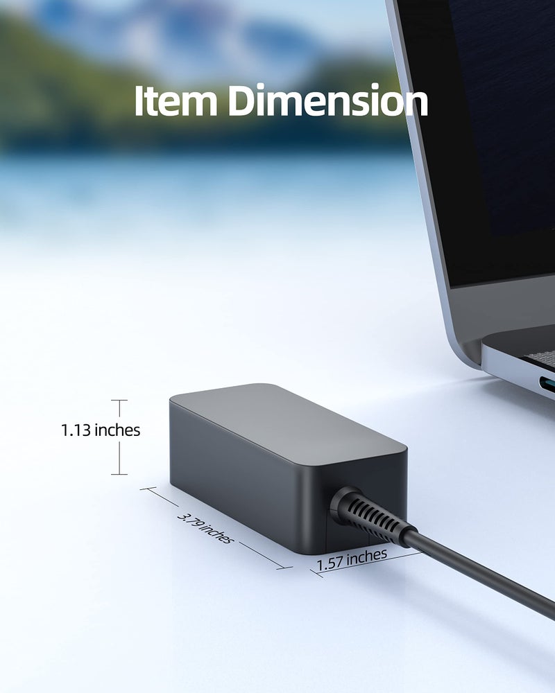 Superer 45W AC Charger Fit for Asus TUF Gaming VG279Q VG278Q VG275Q VG245Q VG258Q VG258QR VG258QM VG248QG VG278QR VG278QE VG278QF Monitor Power Supply Adapter Cord - Image 5