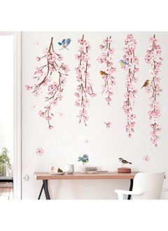 Cherry Blossom Flower Vine Wall Decals Hanging Floral Tree Branch Birds Wall Stickers Living Room Bedroom Office Wall Decor - pzsku/Z773B717FA08981A18B38Z/45/_/1735214506/12687c9d-2834-4db8-96dd-46c06ec29cad