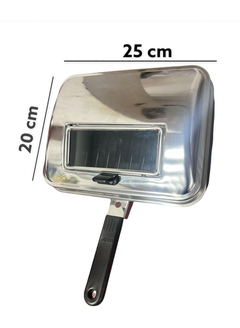 روكي شواية محمولة من الفولاذ المقاوم للصدأ - تصميم صغير الحجم - Image 3