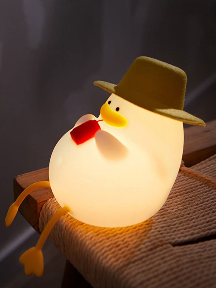 LVOERTUIG Cute Duck USB Rechargeable Night Light, Silicone Kids Lamp with 30 Minute Timer & Tap Control, for Nursery & Kids' Room Decor - Image 5