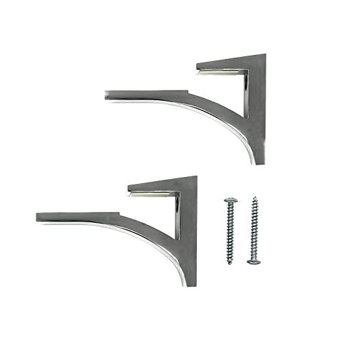 CRL Chrome - Aluminum Glass Shelf Bracket for 3/8 to 1/2 glass - Image 3