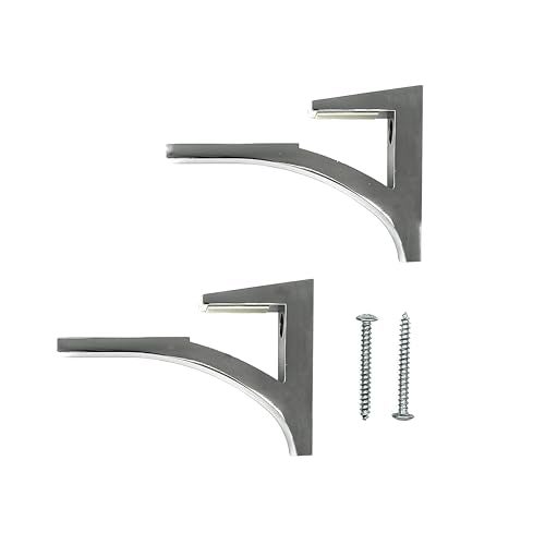 CRL Chrome - Aluminum Glass Shelf Bracket for 3/8 to 1/2 glass - Image 2