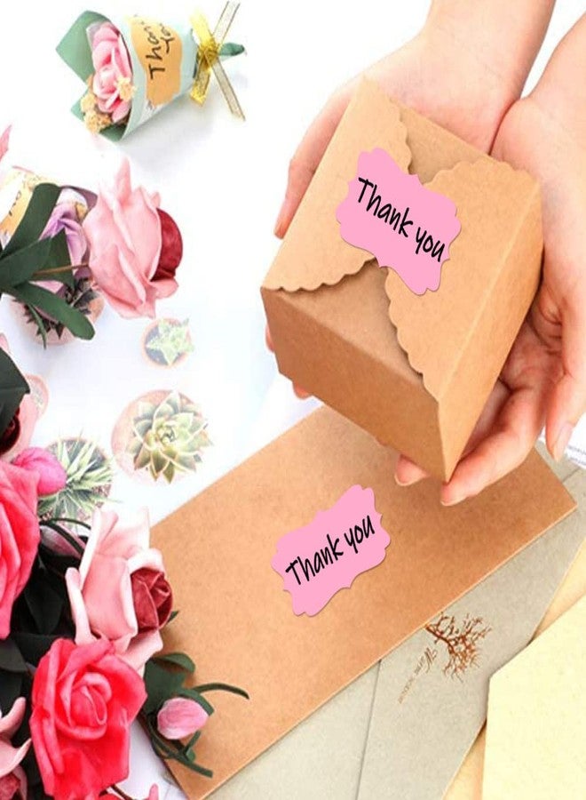 SALEMAR 2 x3 Pink Label Stickers, Self-Adhesive Gift Tag Stickers, Write on Blank Labels for Essential Oil Bottles, Gifts, Name Tags, Fancy Shapes 200PCS - Image 3