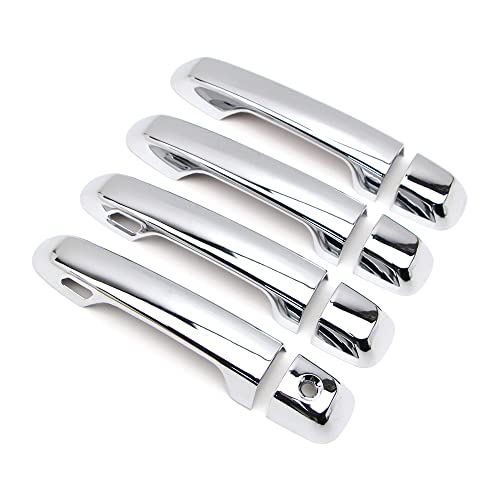 Dreamseek Door Handle Cover for Toyota Land Cruiser Prado J150 J200 LC200 Lexus GX460 2010-2022 Molding Chrome Exterior Trim Decoration Protector Cap w/Smart Keyhole - Image 3