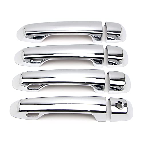 Dreamseek Door Handle Cover for Toyota Land Cruiser Prado J150 J200 LC200 Lexus GX460 2010-2022 Molding Chrome Exterior Trim Decoration Protector Cap w/Smart Keyhole - Image 4