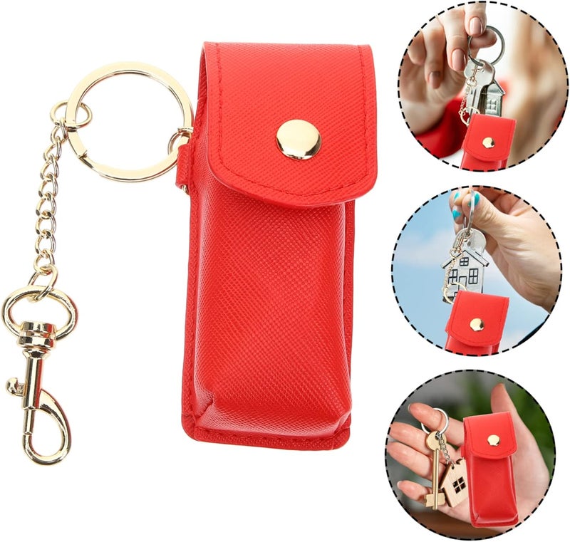 Lipstick Holder Keychain Portable Pouch for Lipstick Storage for Travel Hiking and Camping Compact Lightweight Design for Easy Carrying - Image 2