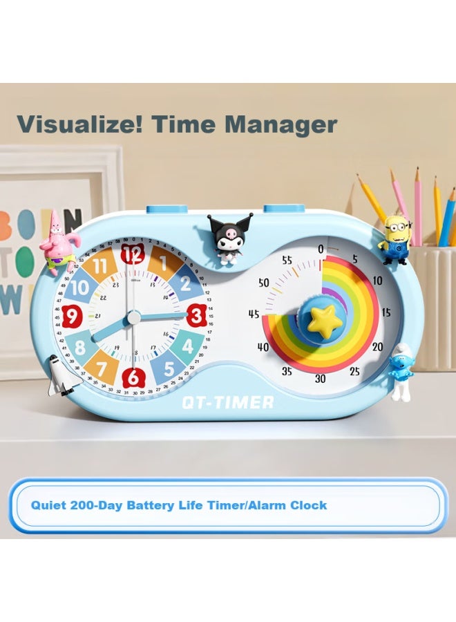 Qt-Timer Visual Timer For Students, Children's Alarm Clock With Countdown Reminder, Timer For Kids, Elementary School Time Manager, Study Timer, Christmas Gift For Kids - Image 1