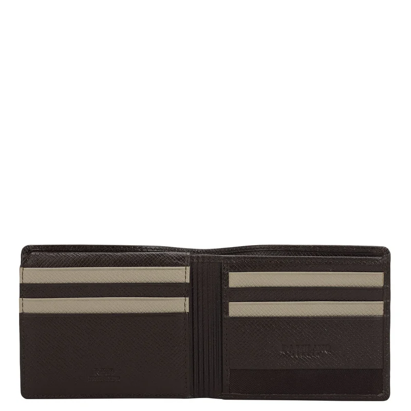 Da Milano  Chocolate Bifold Leather Mens Wallet for Men | Best Price UAE