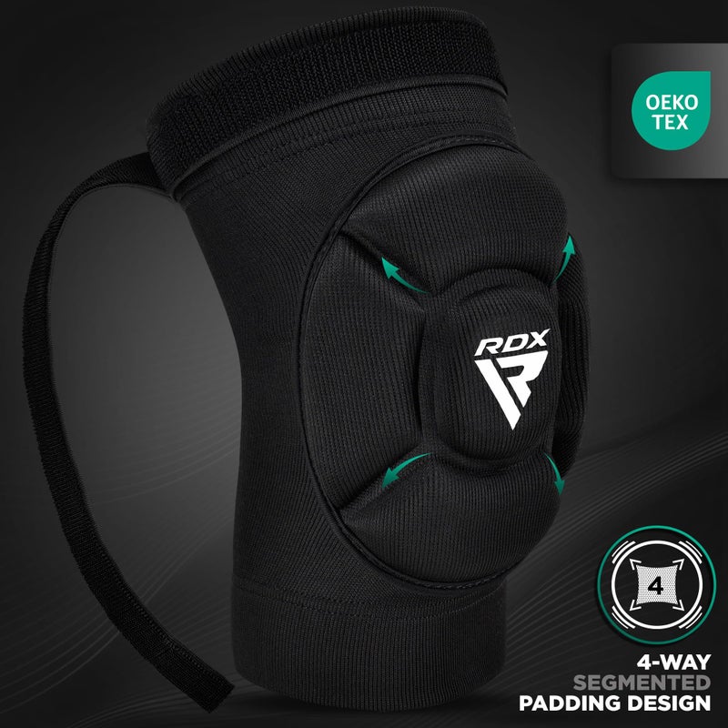 RDX Elbow Pads, Muay Thai MMA Kickboxing Sparring Elbow Guard, Martial Arts Striking Protection,Wrestling Basketball Adjustable MTB Volleyball Compression Padded Sleeve, Men Women - Image 2