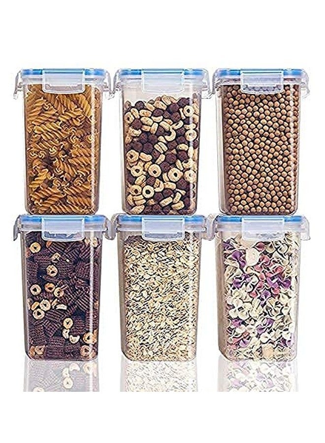 ENTITY Airtight Container Storage Set for Fridge, BPA Free Airtight Plastic Container for Kitchen Storage - 1550ml, Transparent (Pack of 10) - Image 1