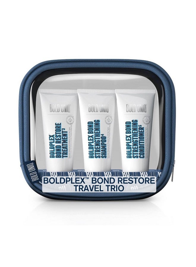 Boldplex 3, 4 & 5 Bond Restore Hair Protein Treatment, Shampoo & Conditioner Travel Set For Dry & Damaged Hair - Hydrating Formula For Curly, Dry, Colored, Frizzy, Broken Or Bleached Hair Types