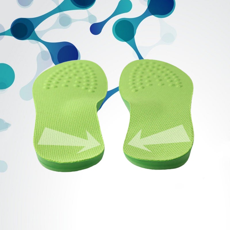 1 Pair of Legs Correcting Insoles PU Strephexopodia Leg Pads Foot Size S 35-37 Green - Image 3