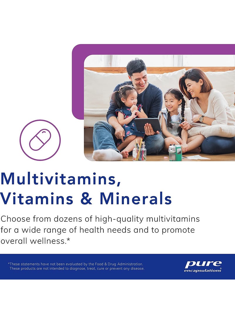 Pure Encapsulations - Biotin 8 Mg Hypoallergenic B Vitamin Supplement 60 Capsules - Image 1