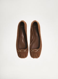 MANGO Casual Link Leather Ballerina  - Image 5