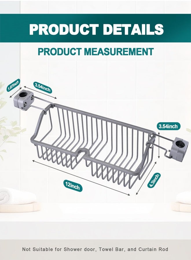 OrgCreator Rustproof Hanging Shower Caddy for Shower Chair, Stainless Steel Bathroom Basket for Bathroom Chair Bench,Showers Caddy Chair with Hooks, Shampoo Bottle Holder for Elderly, Pregnant, Handicap, Patient - Image 5