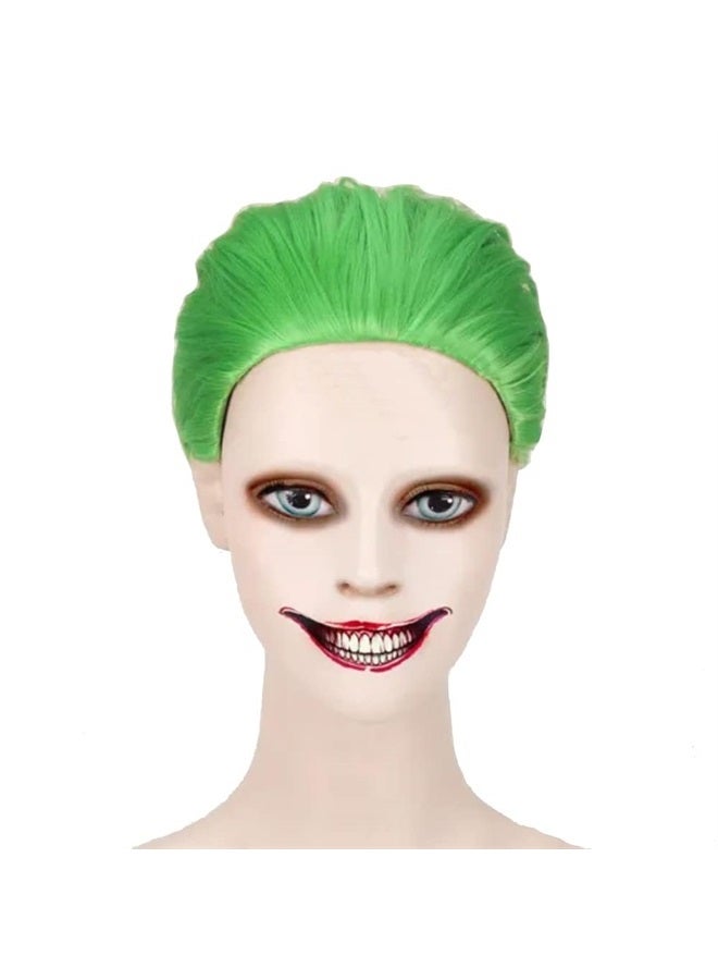IMISSU Cartoon Characters Long Curly Cosplay Wig Party Costume Wigs for Halloween & Christmas (Green) - Image 1