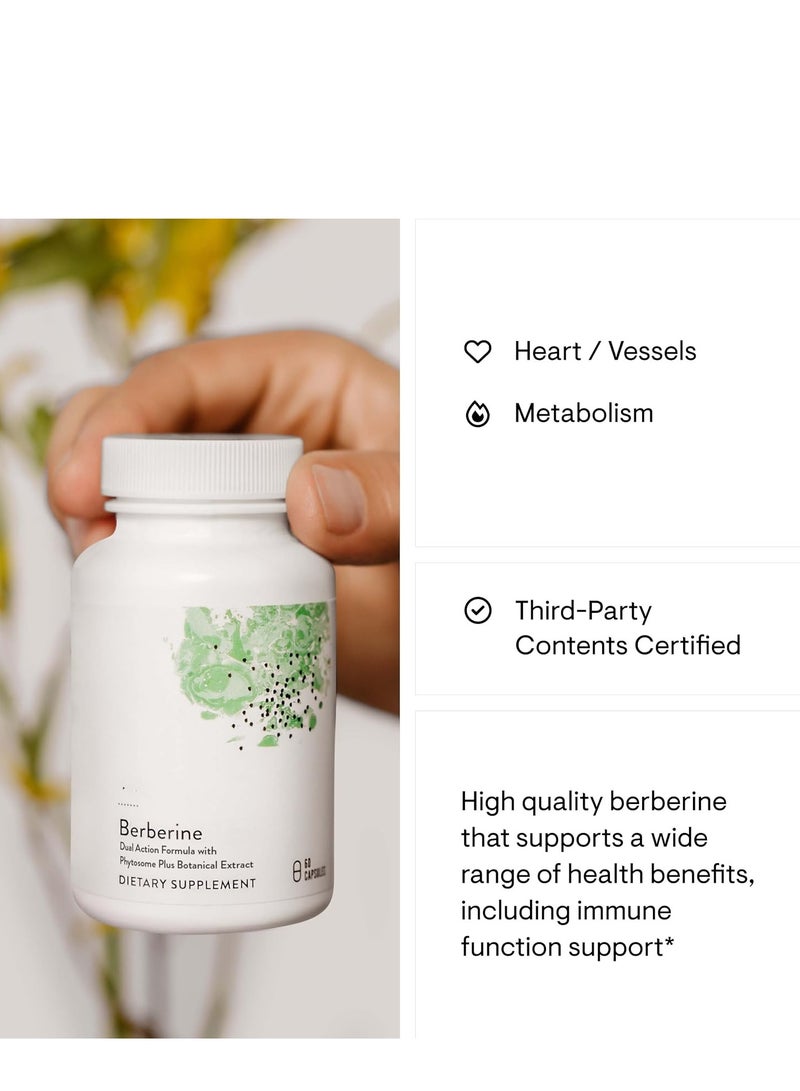 Berberine-500 With Thorne Research - Botanical Compound To Support Sugar Metabolism - 60 Capsules - Image 2