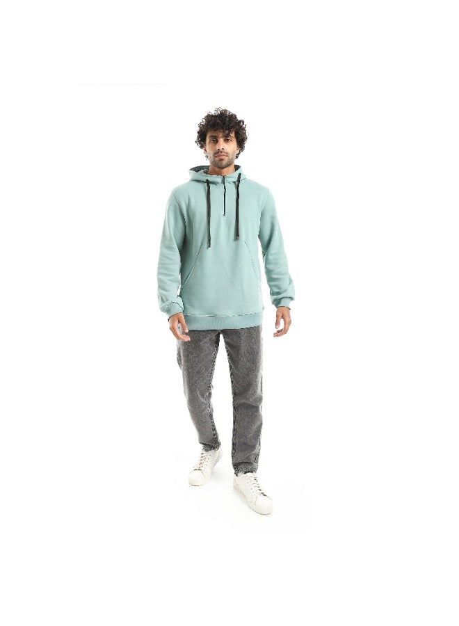 Caesar Men's oversized hoodie with hood and front pockets - Image 4