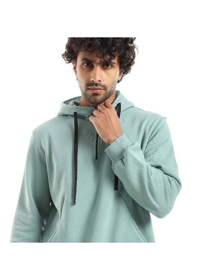 Caesar Men's oversized hoodie with hood and front pockets - Image 5