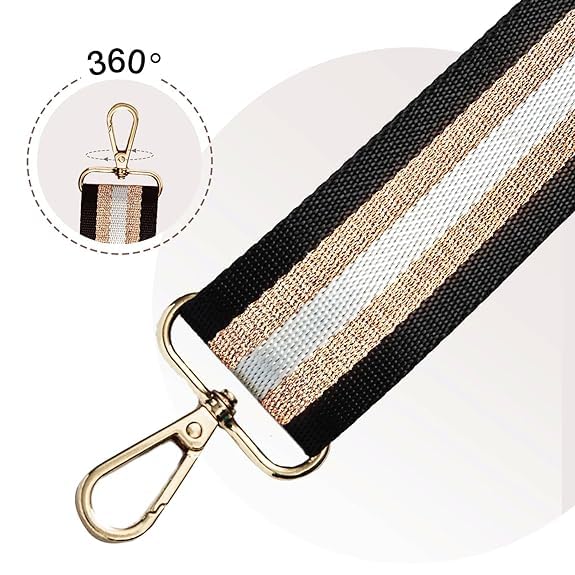Styzere Adjustable Purse Strap Replacement for Women, 1.5" Wide Crossbody Shoulder Strap Bag Strap Boho Handbag Strap (Design I) - Image 4