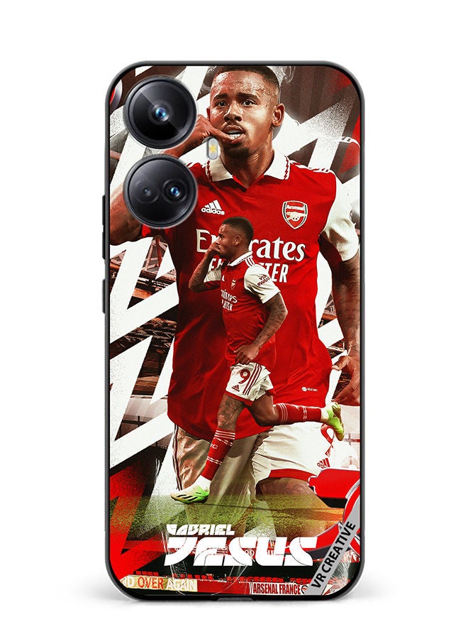 VR CREATIVE Protective Case Cover For Realme 10 Pro Plus Gabriel Jesus Design Multicolour - Image 1