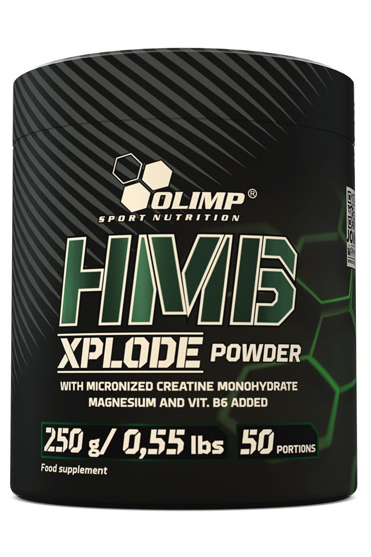 Olimp Sport Nutrition HMB Powder, Orange Flavor, 250g – With Creatine, Magnesium & Vitamin B6 for Muscle & Performance Support - Image 1