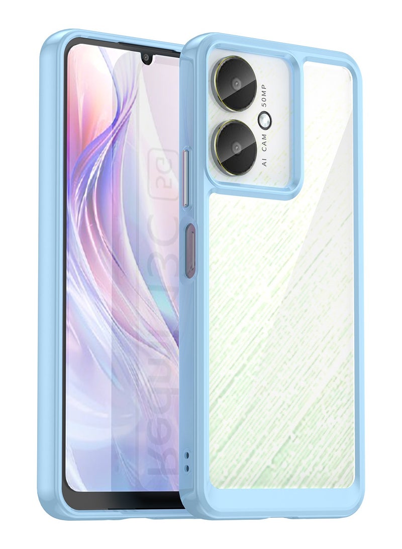 Fankalo حافظة هاتف لهاتف Xiaomi Redmi 13C 4G/ Xiaomi Poco C65 4G غطاء خلفي شفاف ناعم من البولي يوريثان الحراري مقاوم للصدمات - Image 1