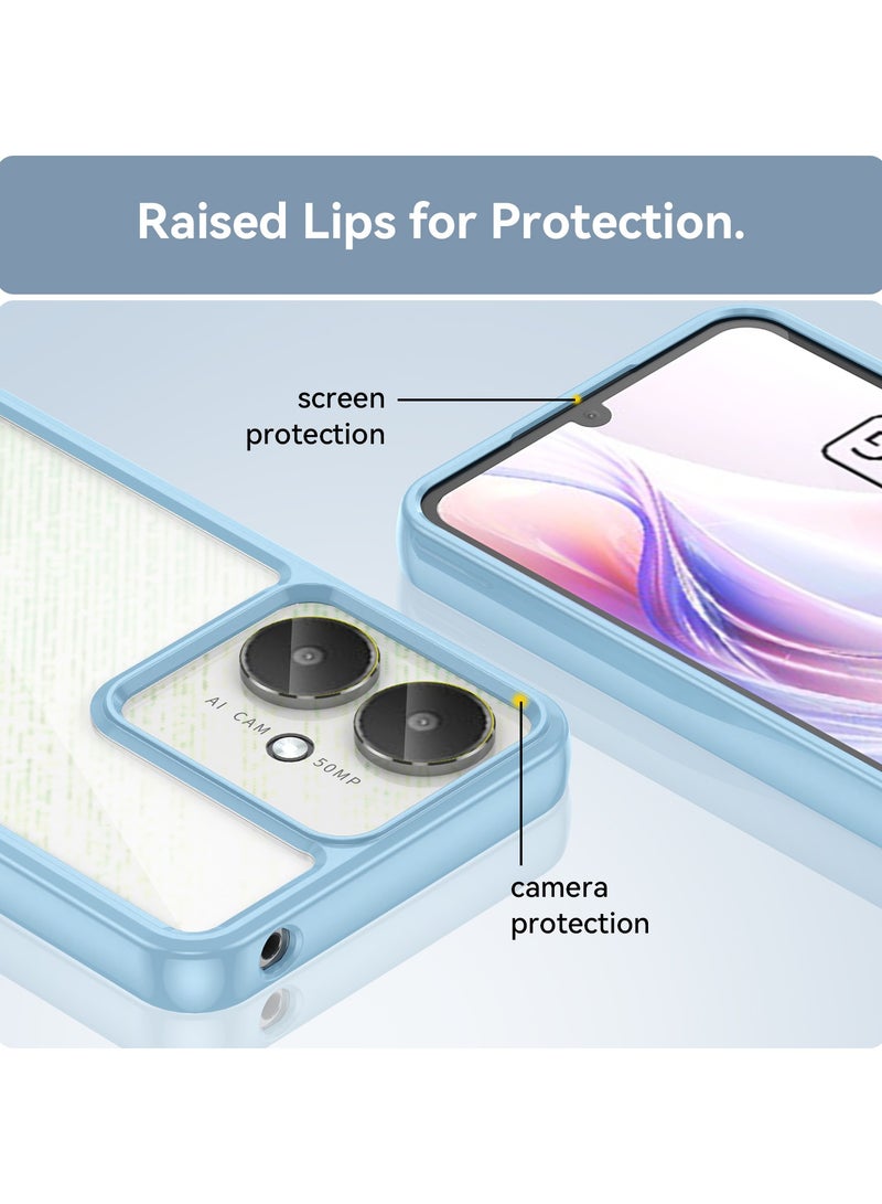 Fankalo حافظة هاتف لهاتف Xiaomi Redmi 13C 4G/ Xiaomi Poco C65 4G غطاء خلفي شفاف ناعم من البولي يوريثان الحراري مقاوم للصدمات - Image 5
