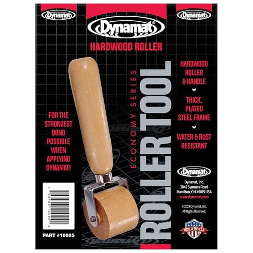 Dynamat Dynaroller: Hardwood Roller Tool for Applying Dynamat Sound Deadening and Car & Home Insulation Material – Achieve Professional-Looking Results with No Air Bubbles – Made in The USA - Image 1