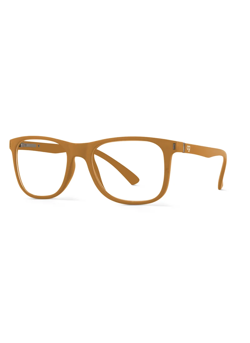 Woggles Noir Yellow Square Blue Screen Glasses