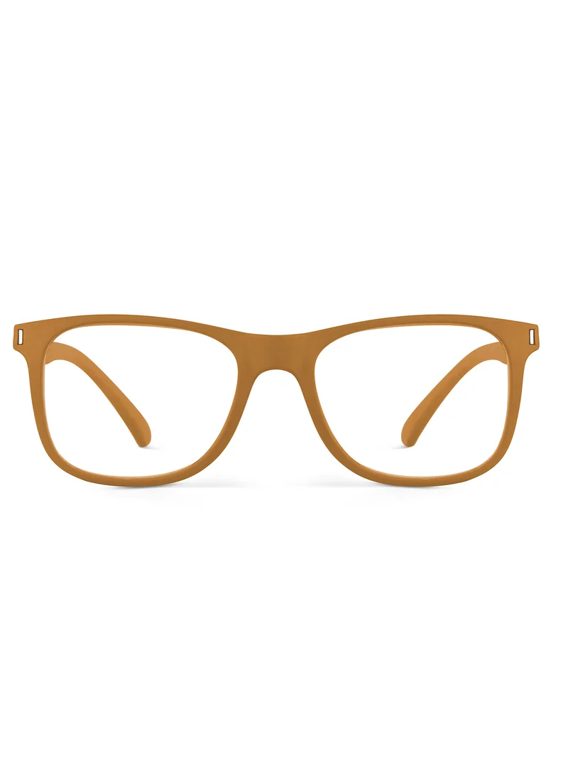 Woggles Noir Yellow Square Blue Screen Glasses