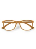 Woggles Noir Yellow Square Blue Screen Glasses