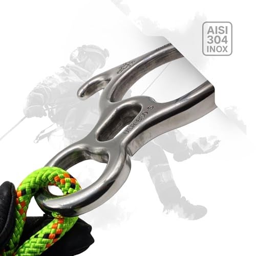 ProClimb Figure 8 Descender | Stainless Steel | Rappelling and Rescue | 50 kN | Bent Ear Design - Image 5