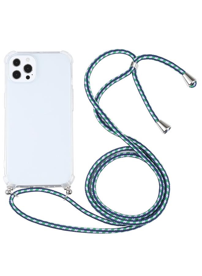 Zaboon Case For iPhone 13 Pro Four-corner Shockproof Transparent TPU Protective Case with Lanyard - Image 1