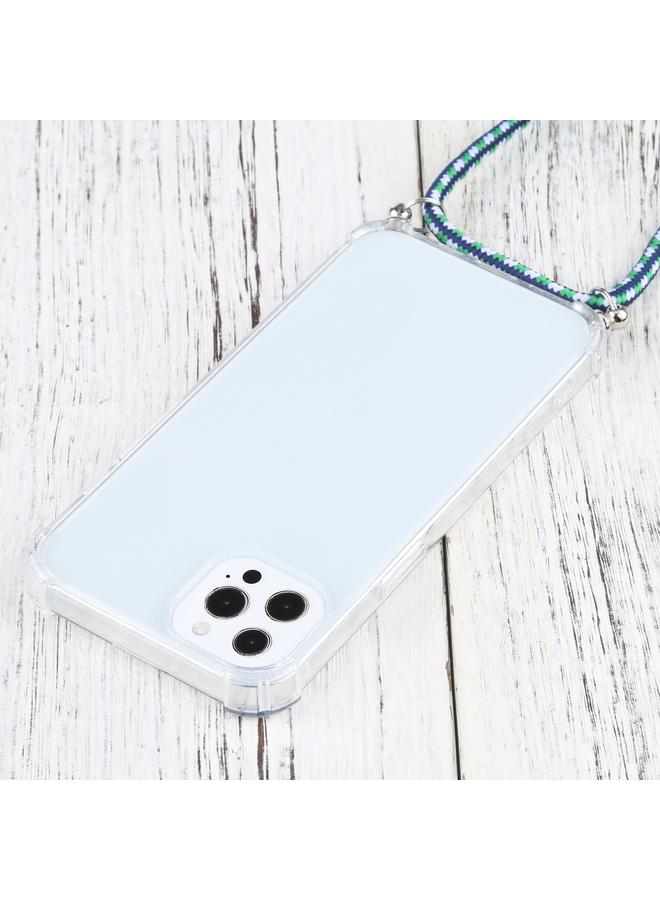 Zaboon Case For iPhone 13 Pro Four-corner Shockproof Transparent TPU Protective Case with Lanyard - Image 4