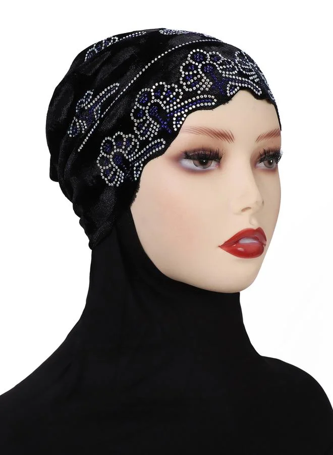 Take Two Black Embellished Hijab
