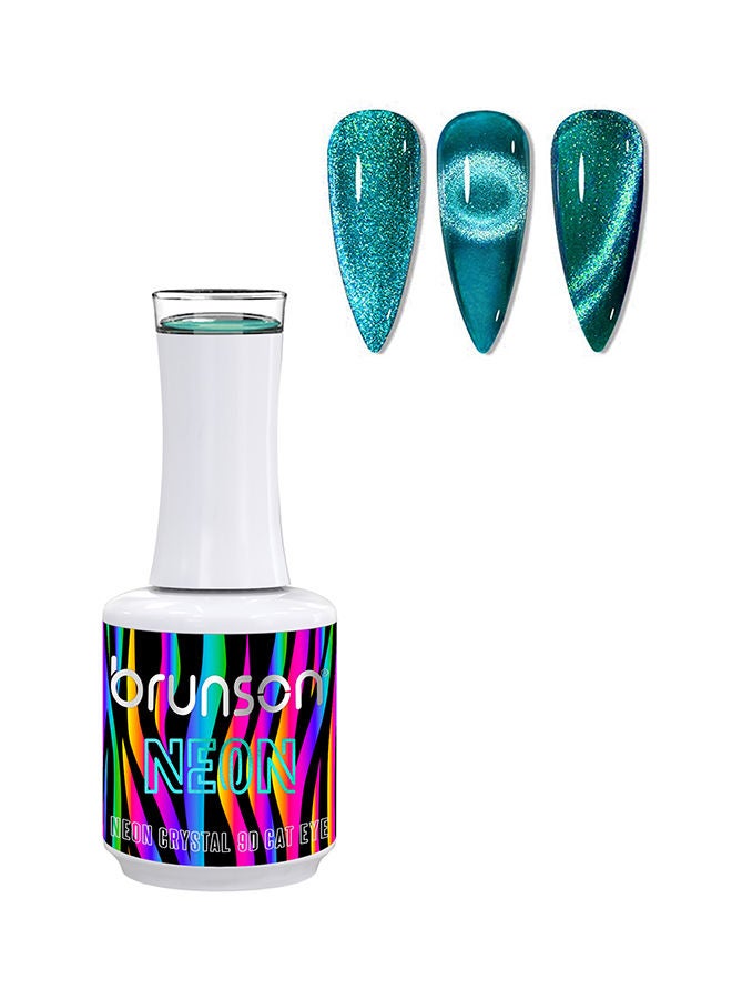 brunson Gel Polish 15ml Neon Crystal 9D Cat Eye Gel Nail Polish Sparkly Diamond Gel Effect Magnetic French Manicure Pedicure Soak Off UV LED Gel Polish Salon Quality Chip Resistant Nail Extensions Nail Art - Image 1