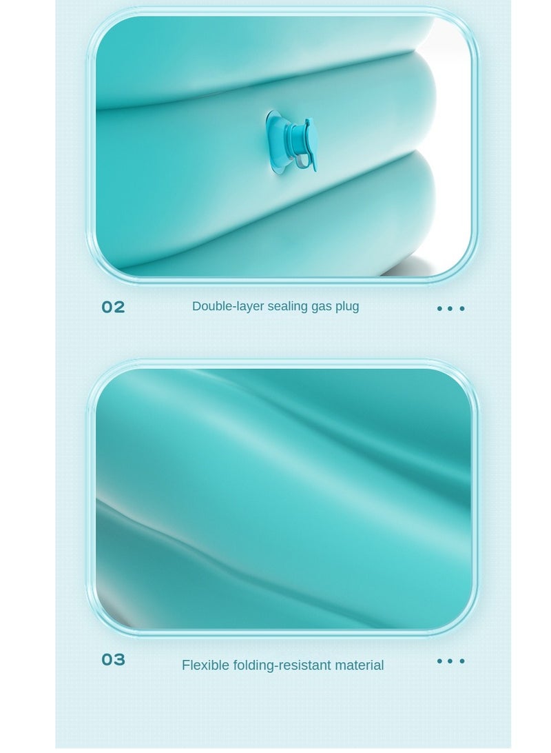 Generic Swimming Pool for Family,Stylish Rectangular Outdoor Play Pool(no air blowing device),Children's swimming pool,Thickened and heat-resistant  - Image 5