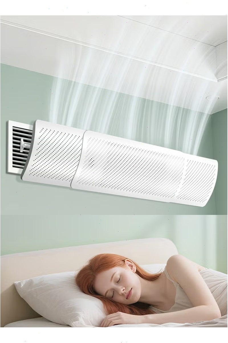 توبيتش عاكس تكييف هواء قابل للتعديل، 58-95 سم عاكس تكييف هواء قابل للتعديل، غطاء مكيف هواء مركزي قابل للتعديل قابل للسحب لسجل وشبكة المكيف المركزي - Image 1