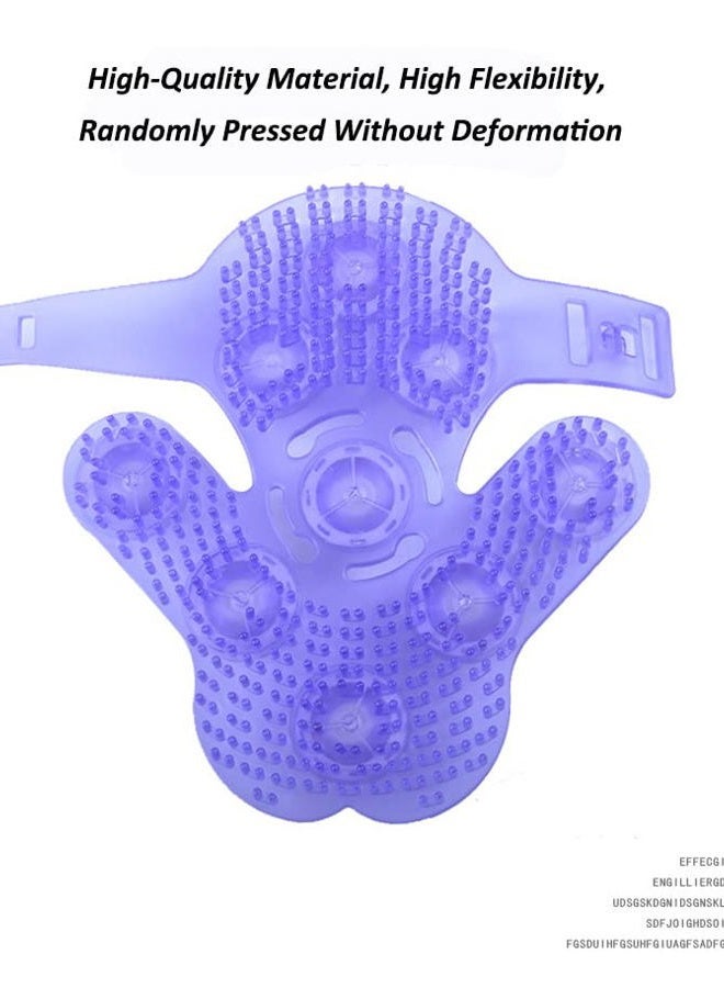 Topwon Palm Shaped Massage Glove 360-degree-roller Metal Roller Ball Beauty Body Care,Cellulite Reduction (Purple) - Image 4