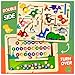 Ppotyo 2 in 1 Magnetic Color and Number Maze Magnet Alphabet Counting Car Puzzle Double Sided Board Fine Motor Skills Montessori Preschool Toys for Boys and Girls Color1 One Side - Image 4
