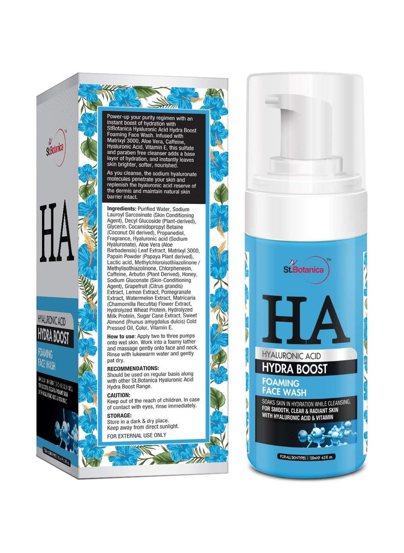 StBotanica - St.Botanica Hyaluronic Acid Hydra Boost Face Wash 120ml - Image 1