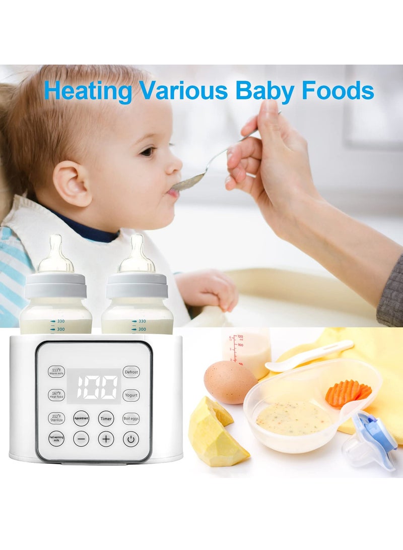 جي جوت 9-in-1 Baby Bottle Warmer and Breast Milk Heater with Timer, LCD Display, Fast Defrost and 24H Constant Mode for Twins - Image 4