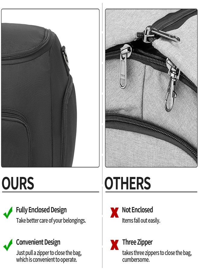 seyfocnia Travel Garment Duffle Bags, Carry On Garment Bag for Men Women, 2 In 1 Convertible Hanging Suitcase Garment Bags with Shoe Compartment - Image 5