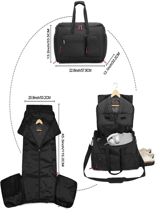 seyfocnia Travel Garment Duffle Bags, Carry On Garment Bag for Men Women, 2 In 1 Convertible Hanging Suitcase Garment Bags with Shoe Compartment - Image 2