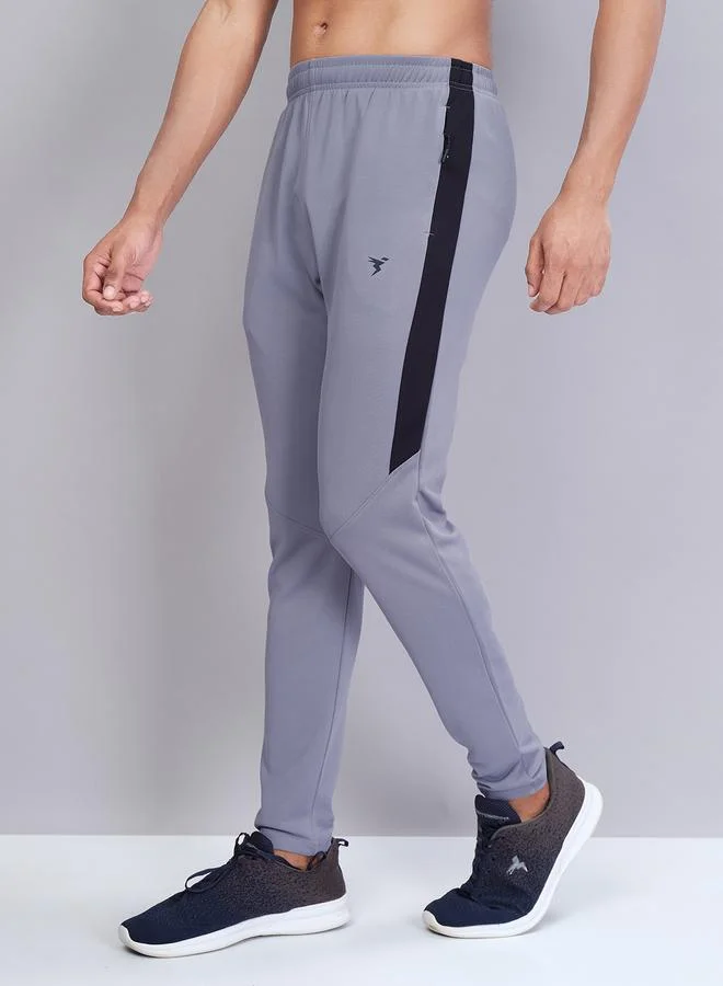 Technosport Technosport Men Contrast Side Panel Slim Fit Track Pants
