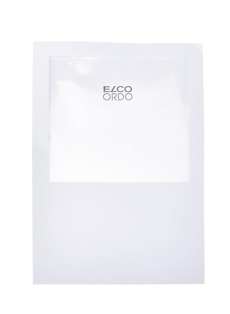 ELCO Ordo Paper Organiser with Window, White, 220 x 310 mm, 120 g Pack of 100-29464.10 - Image 1